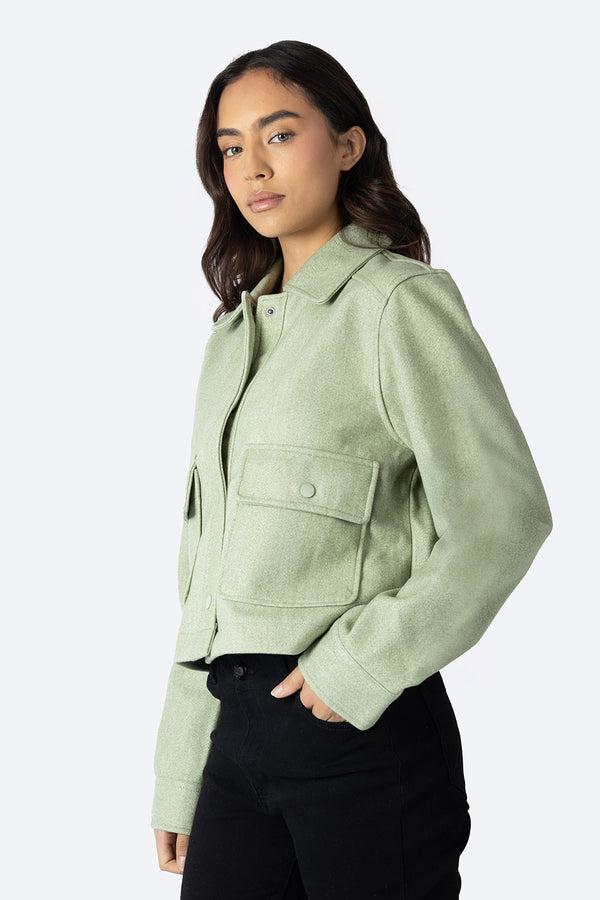 Chamarra casual verde claro -  Hang Ten