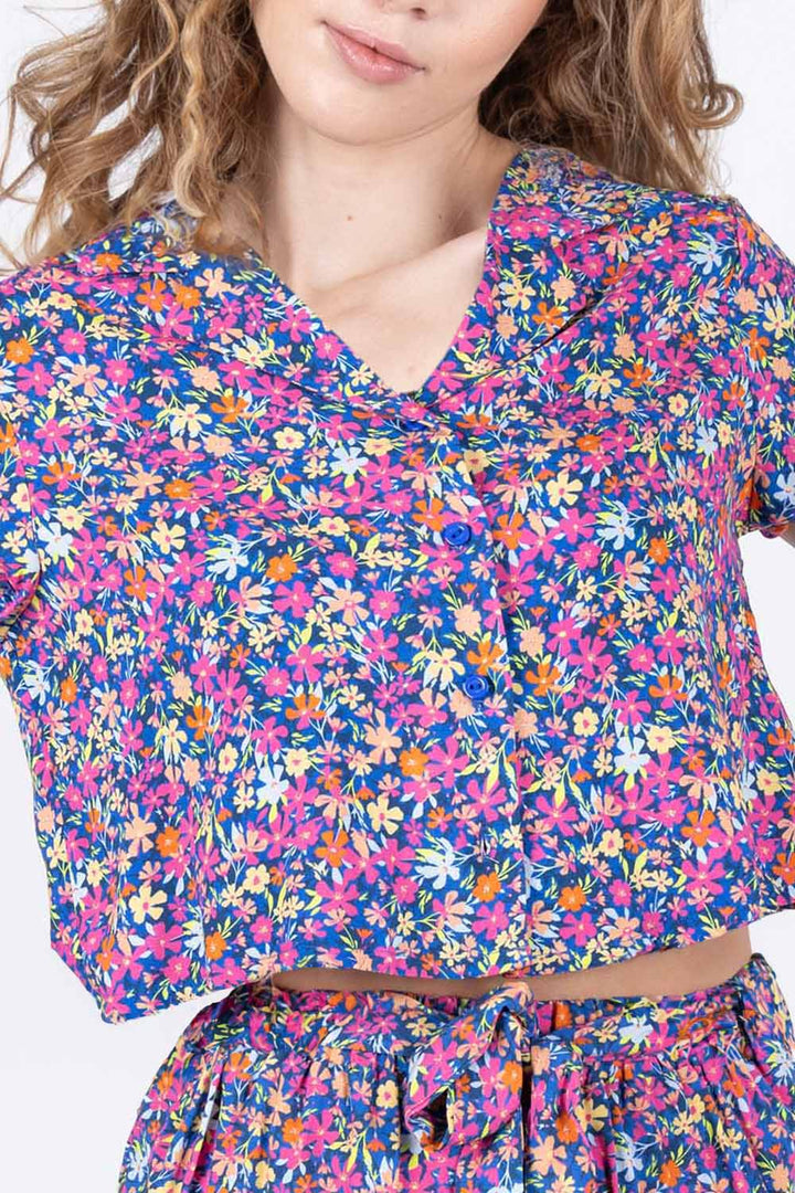 Camisa casual estampada flores - Hang Ten