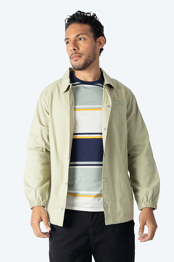 Chamarra verde claro con botones - Hang Ten