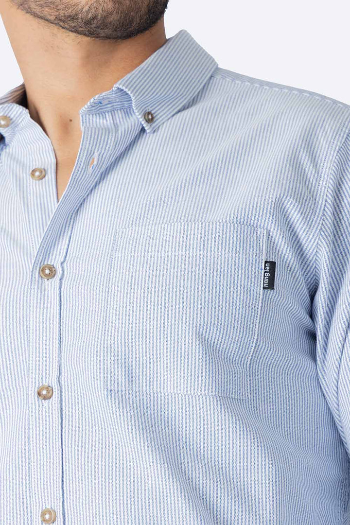 Camisa rayada azul claro - Hang Ten