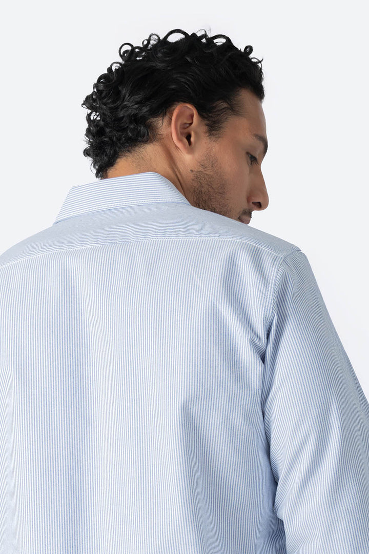 Camisa rayada azul claro - Hang Ten