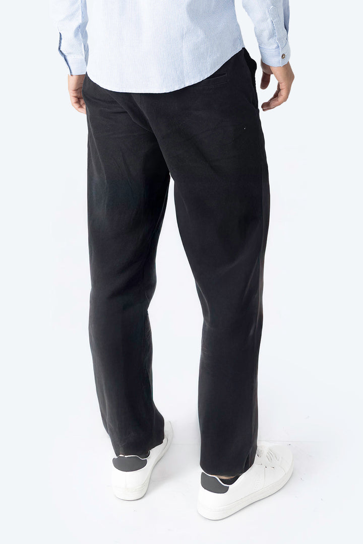 Pantalón casual slim negro - Hang Ten