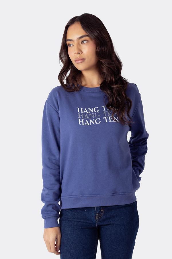 Sudadera morada HANG TEN