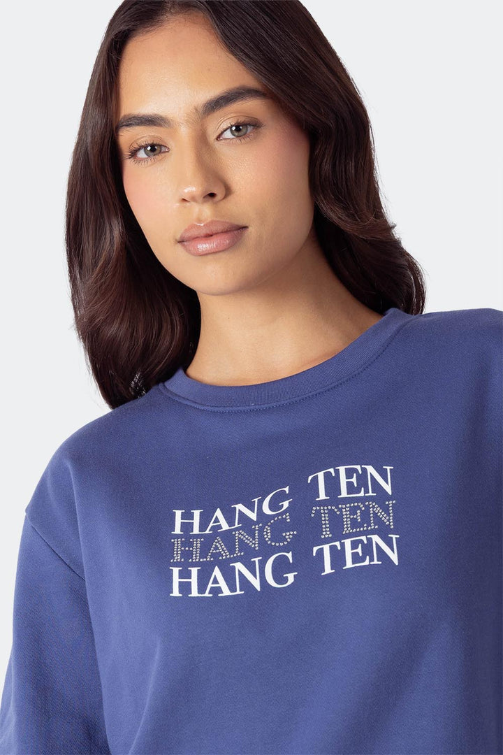 Sudadera morada HANG TEN