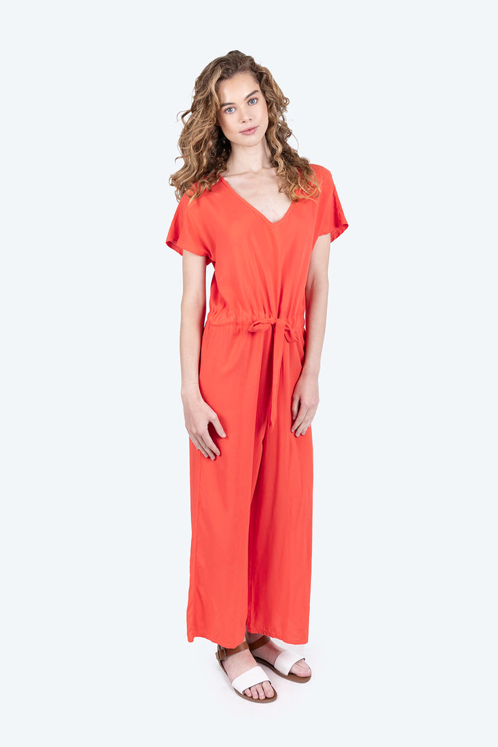 Jumpsuit coral con cordón - Hang Ten