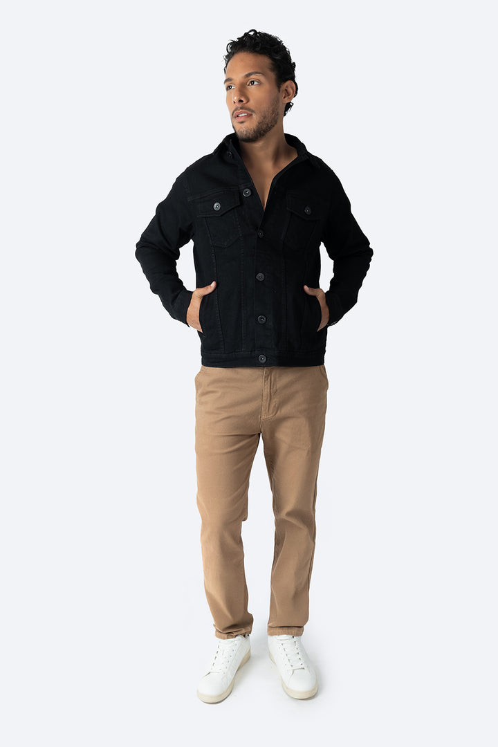 Chamarra denim negra - Hang Ten