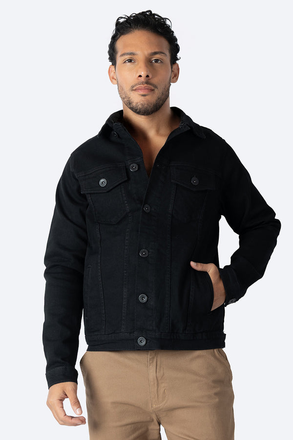 Chamarra denim negra - Hang Ten