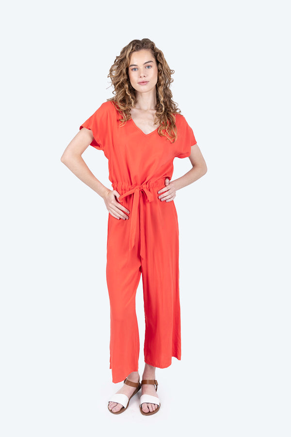 Jumpsuit coral con cordón - Hang Ten