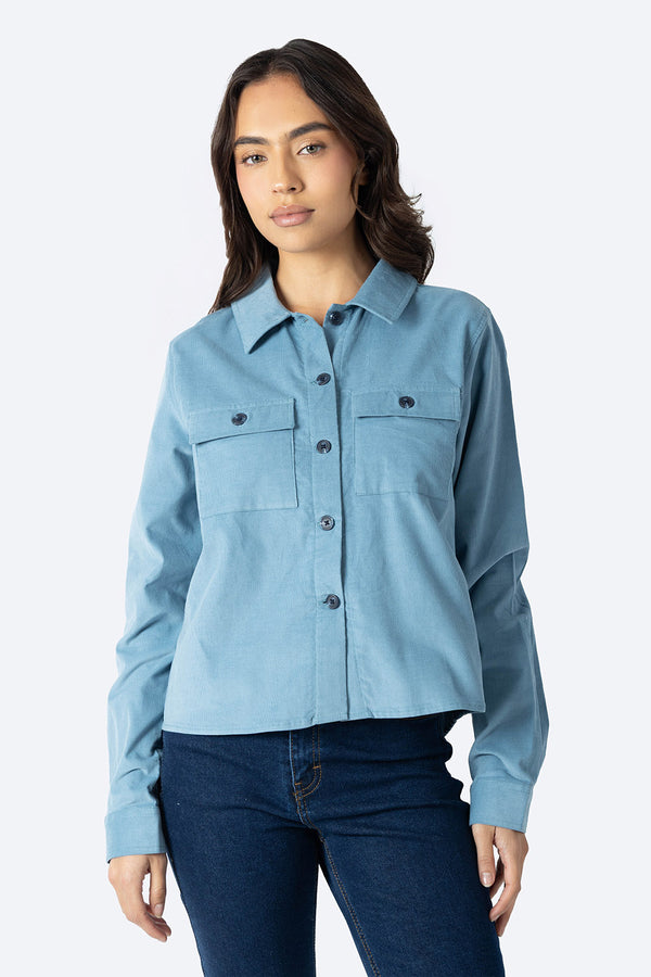 Sobrecamisa azul de pana - Hang Ten