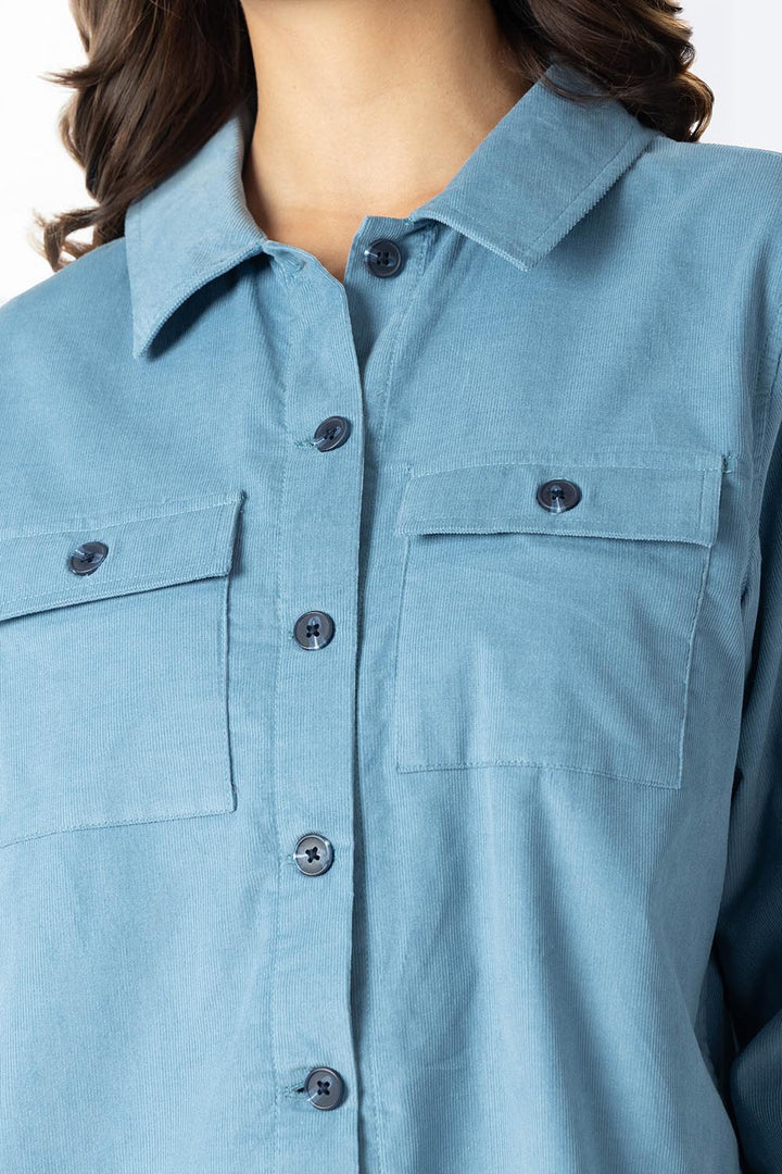 Sobrecamisa azul de pana - Hang Ten