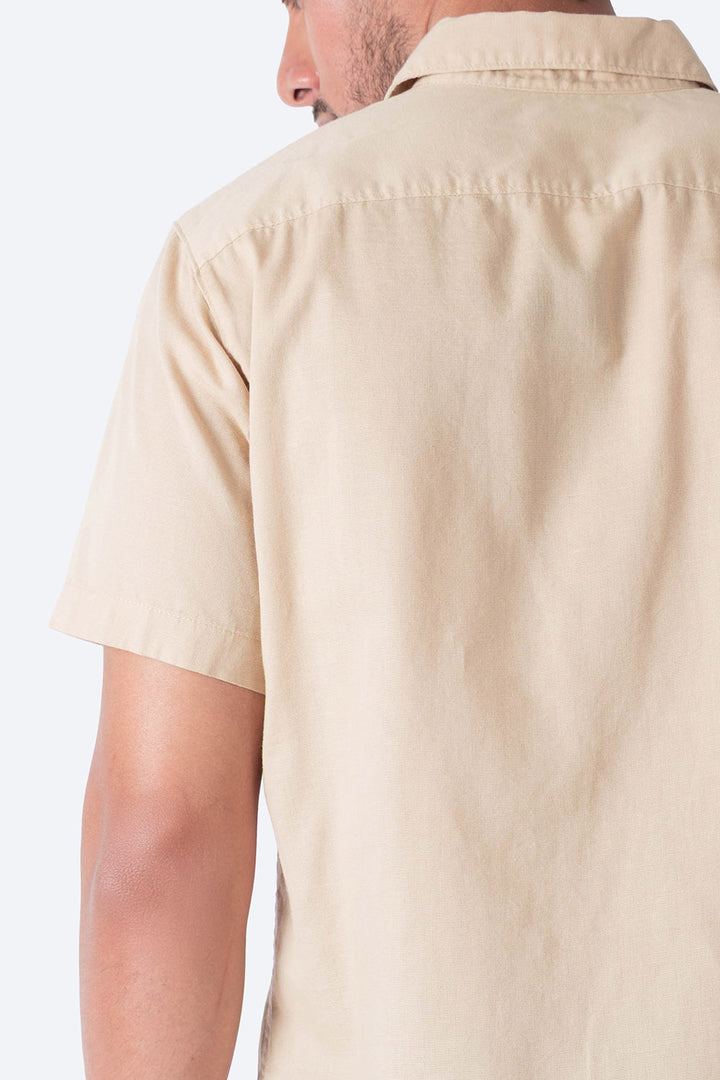 Camisa regular fit café claro - Hang Ten