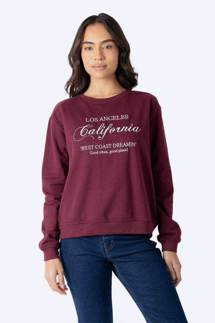 Sudadera vino CALIFORNIA -  Hang Ten
