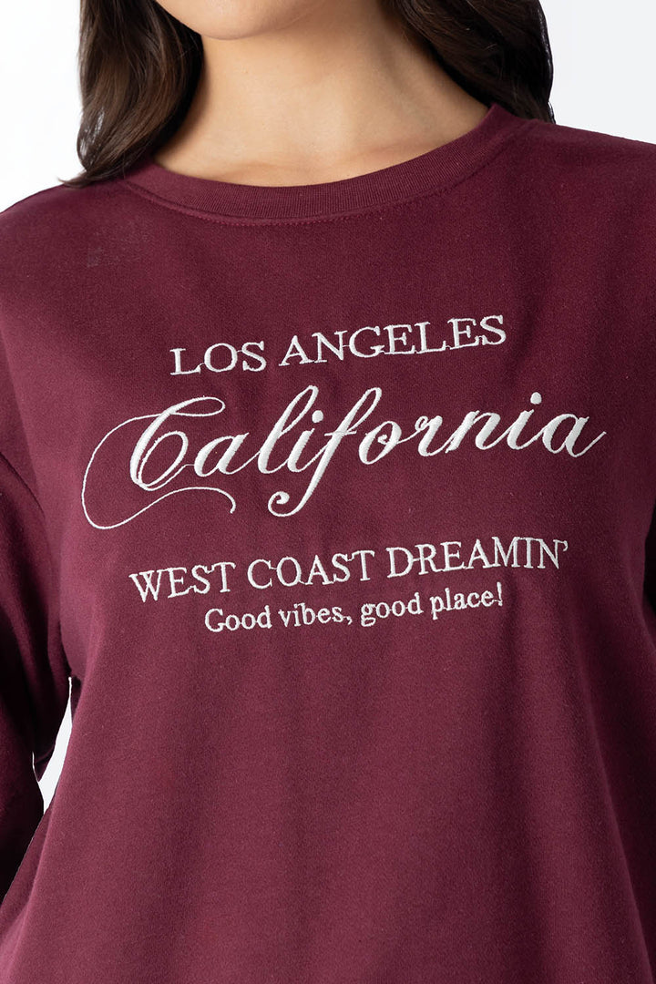 Sudadera vino CALIFORNIA -  Hang Ten
