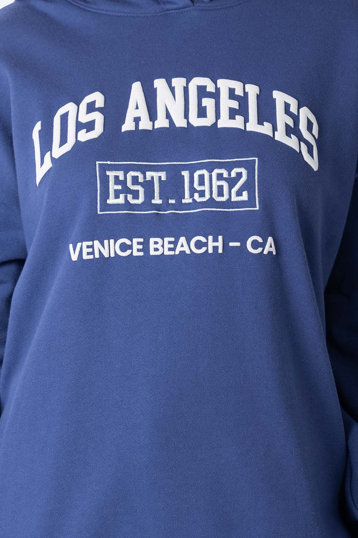 Sudadera oversize morada LOS ANGELES -  Hang Ten