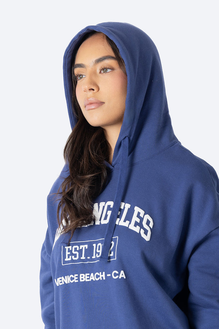 Sudadera oversize morada LOS ANGELES -  Hang Ten
