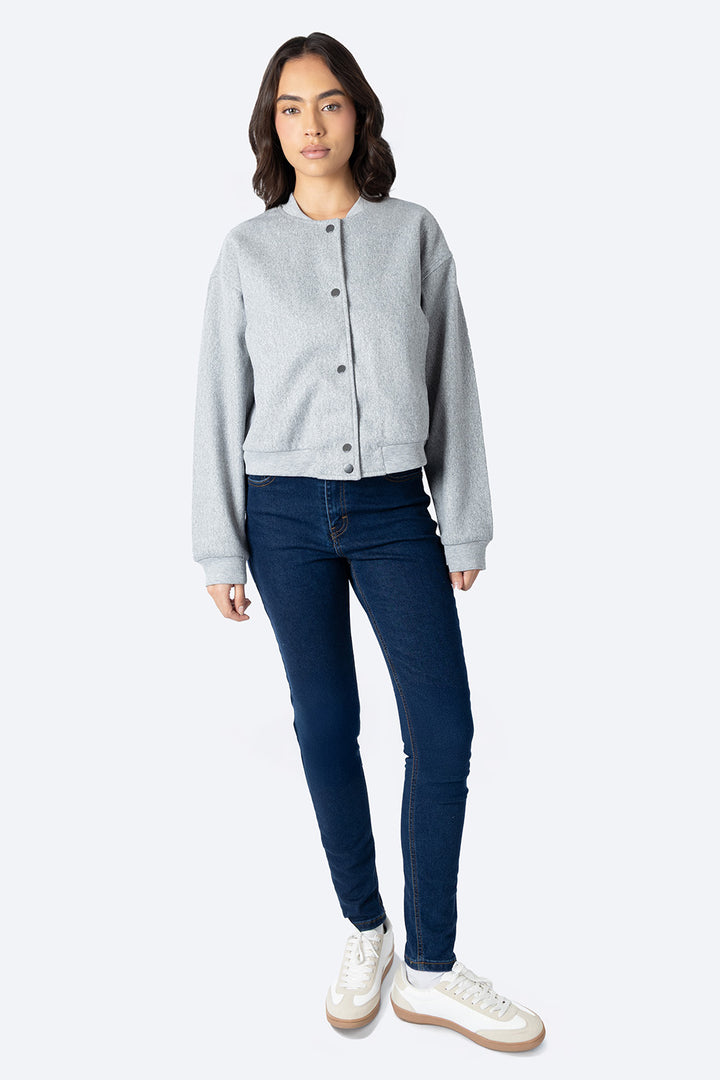 Chamarra casual gris claro -  Hang Ten