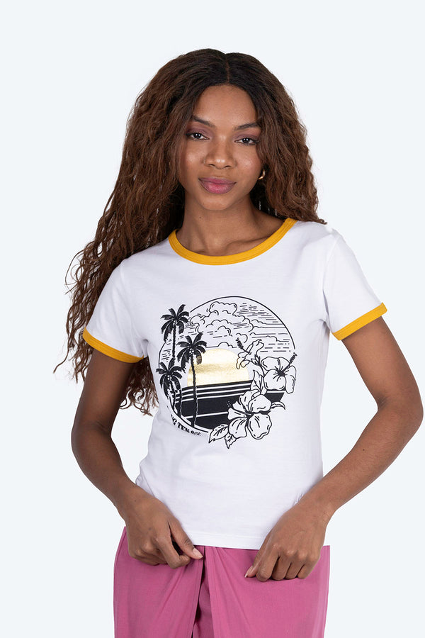 Playera estampada palmeras - Hang Ten