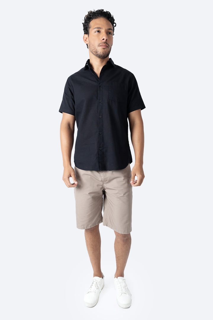 Camisa regular fit negra - Hang Ten