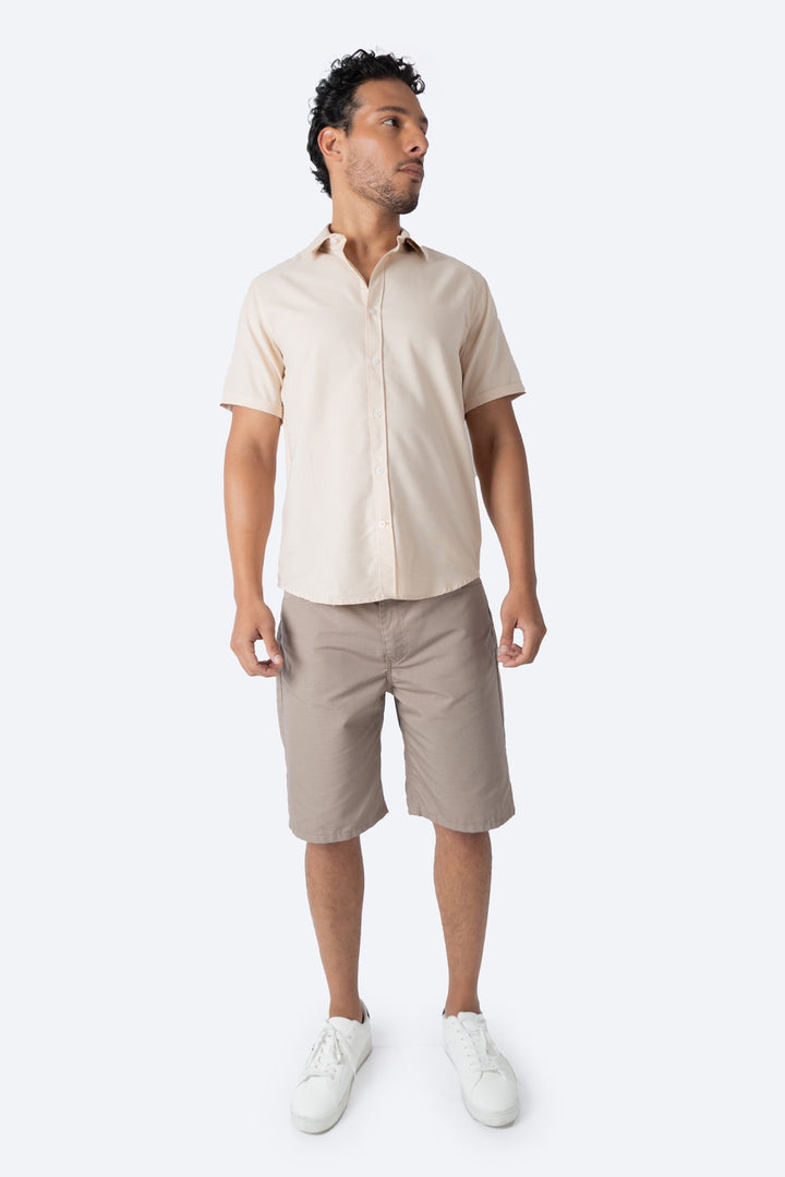 Camisa casual café claro - Hang Ten