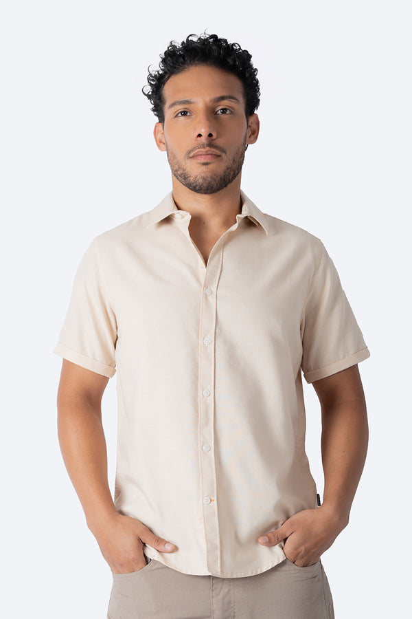 Camisa casual café claro - Hang Ten