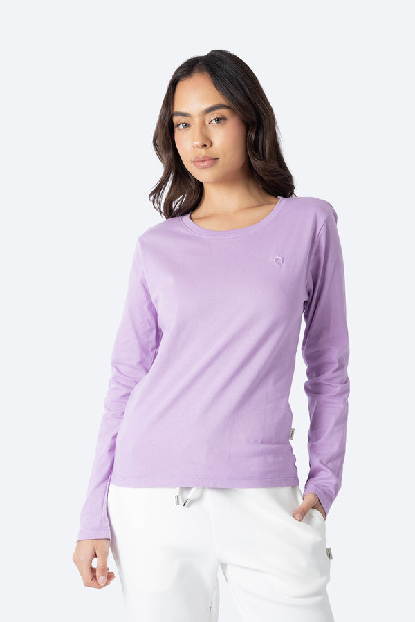 Playera manga larga morado claro - Hang Ten