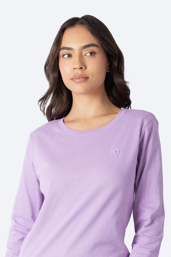 Playera manga larga morado claro - Hang Ten