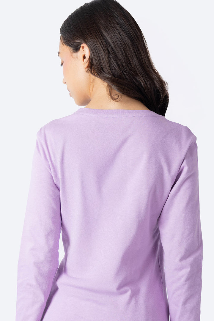 Playera manga larga morado claro - Hang Ten