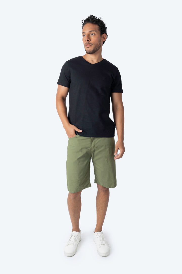 Básica negra cuello V - Hang Ten 