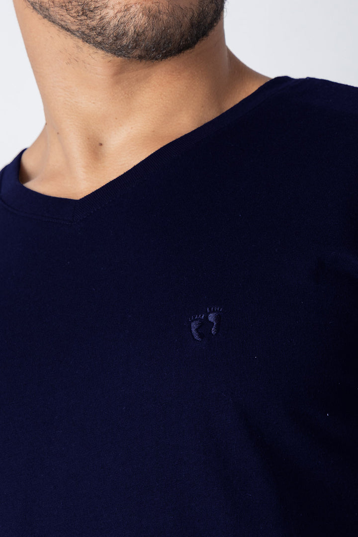 Básica azul marino cuello V - Hang Ten 