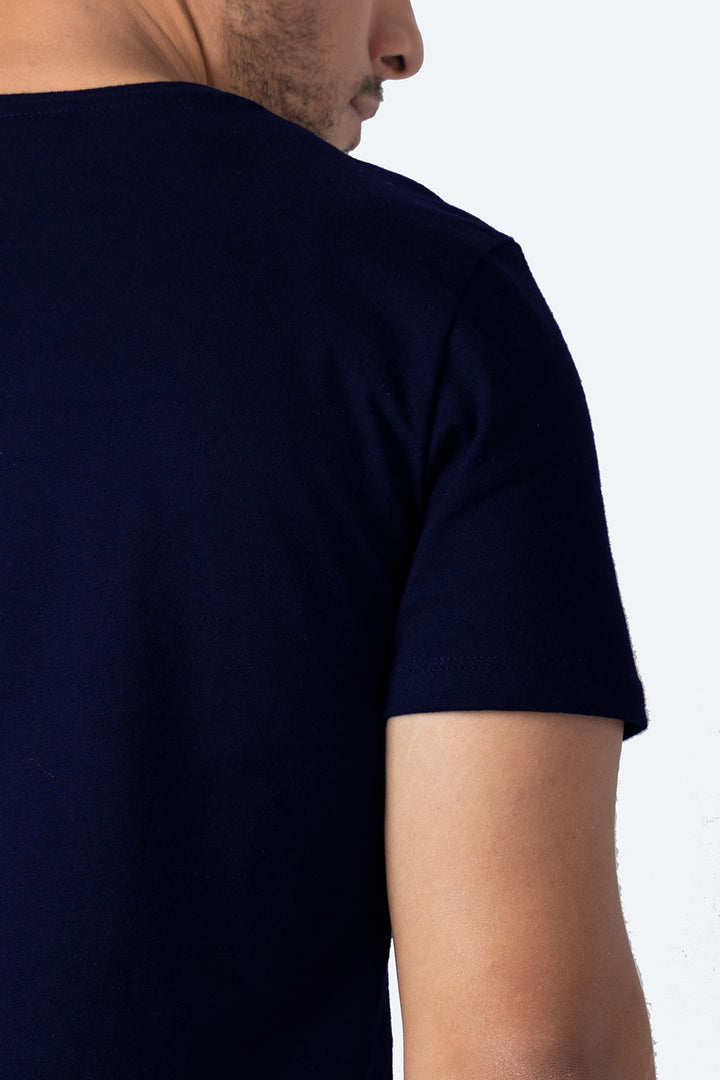 Básica azul marino cuello V - Hang Ten 