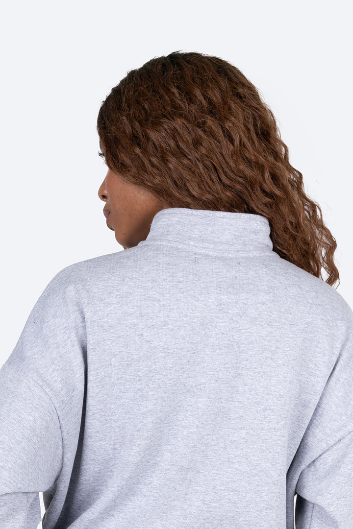 Sudadera cuello alto gris - Hang Ten