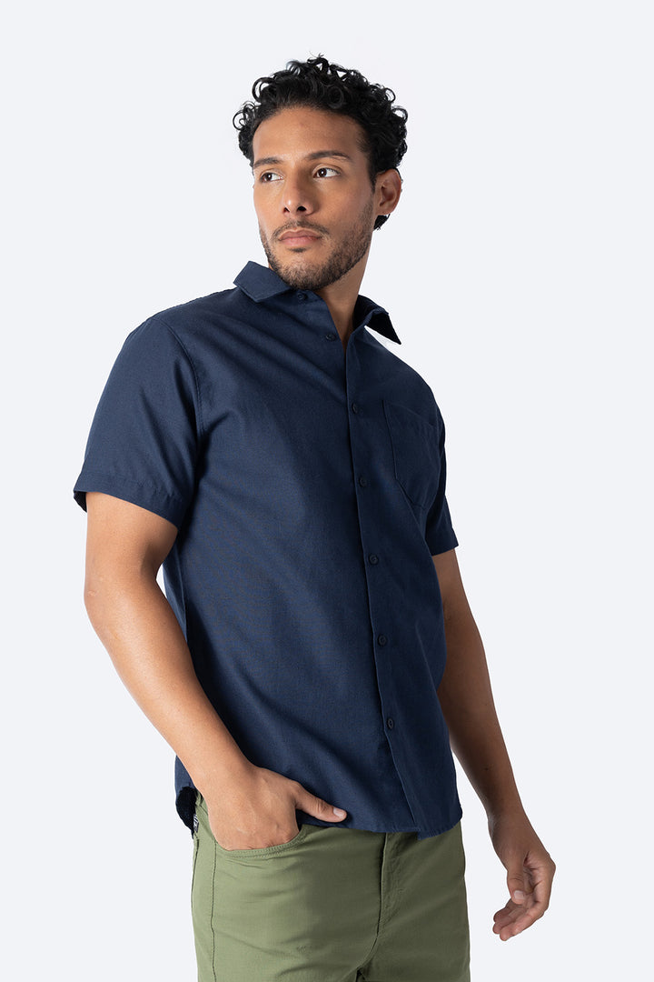 Camisa regular fit azul - Hang Ten