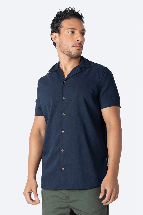 Camisa regular azul marino - Hang Ten