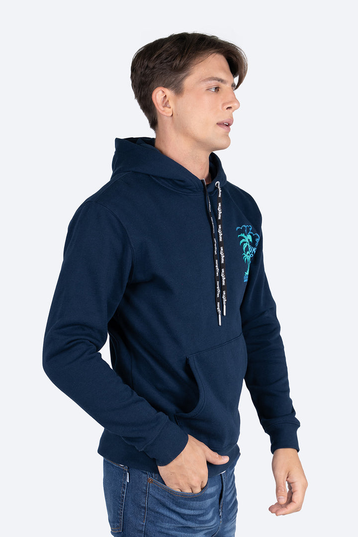 Sudadera cerrada con estampado palmeras - Hang Ten