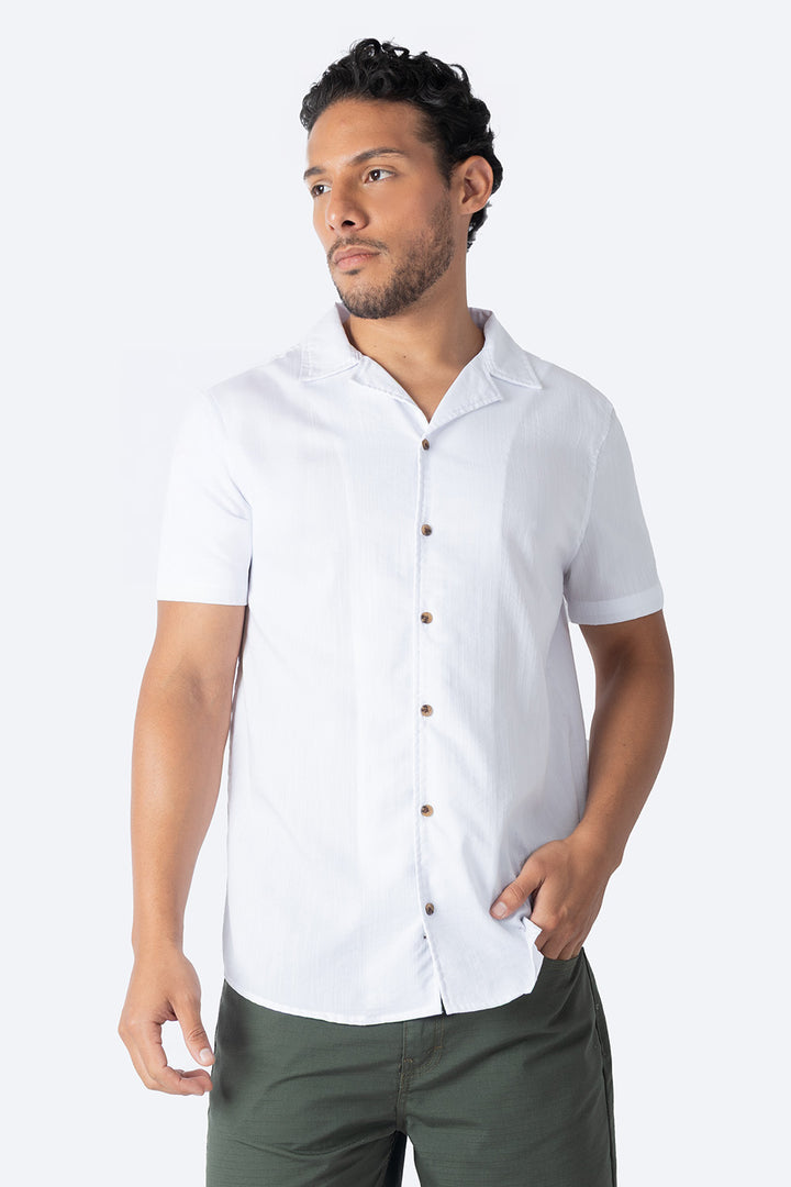 Camisa regular blanca - Hang Ten