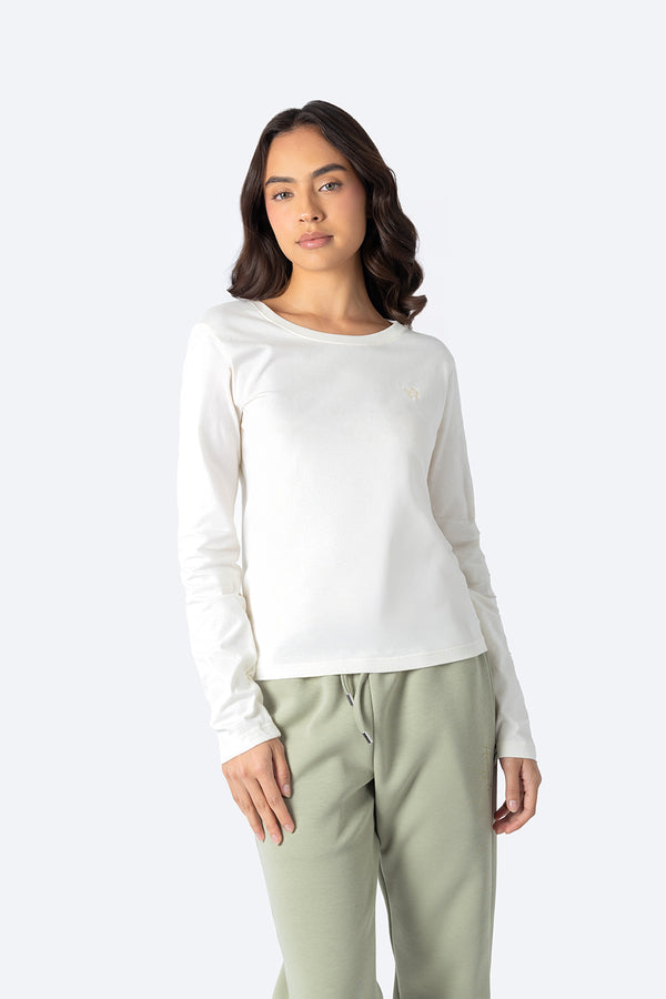 Playera manga larga beige claro - Hang Ten