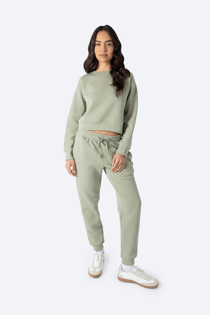 Sudadera corta color verde - Hang Ten 