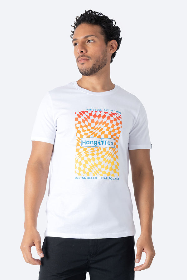 T-shirt blanca NINETEEN SIXTY TWO - Hang Ten 