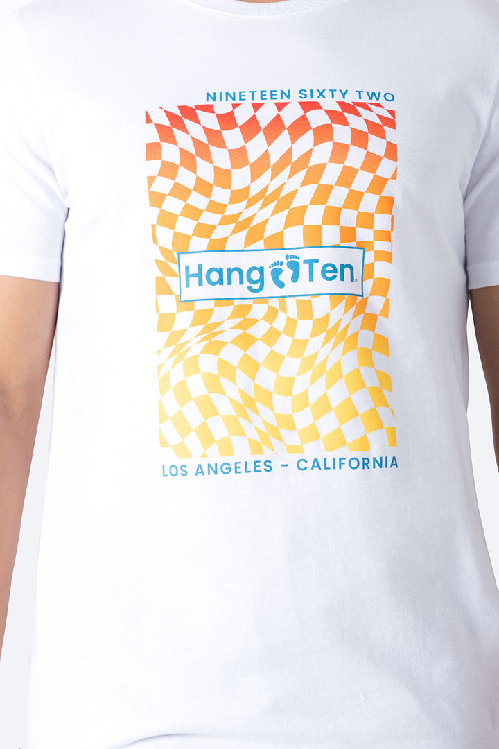 T-shirt blanca NINETEEN SIXTY TWO - Hang Ten 