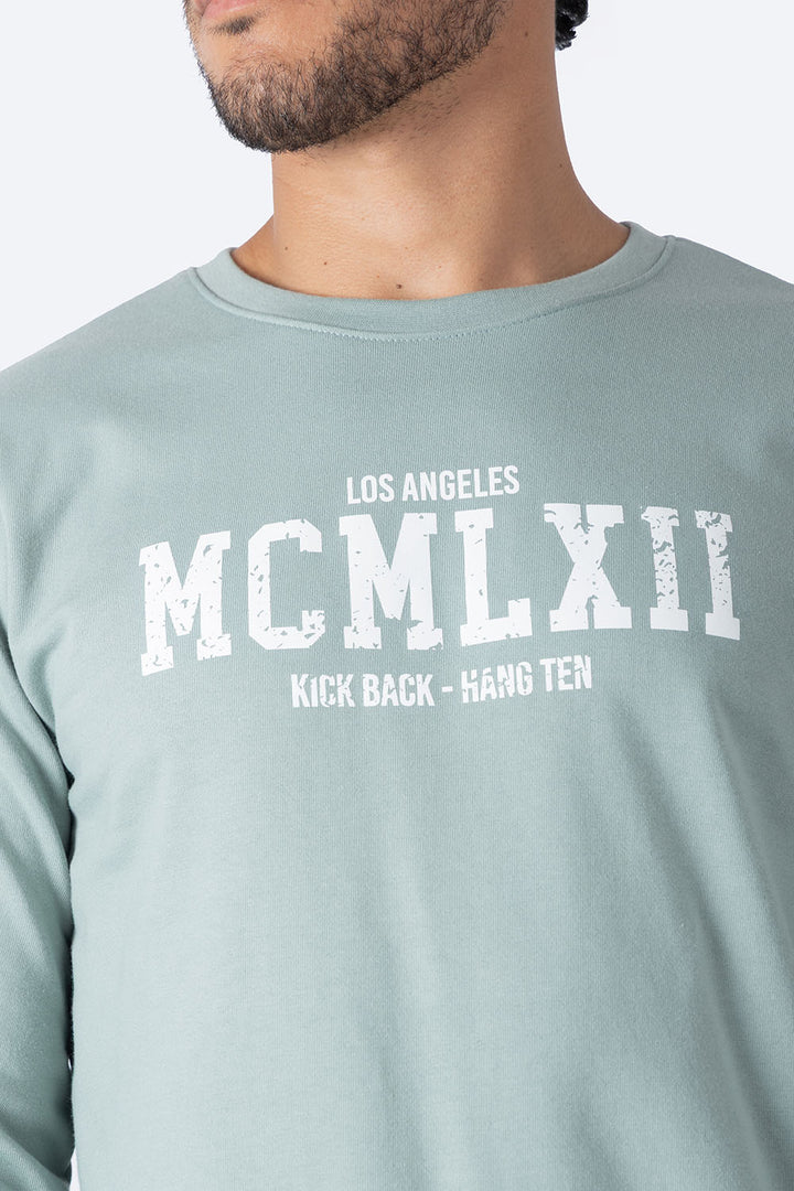 Sudadera verde "MCMLXII"- Hang Ten 
