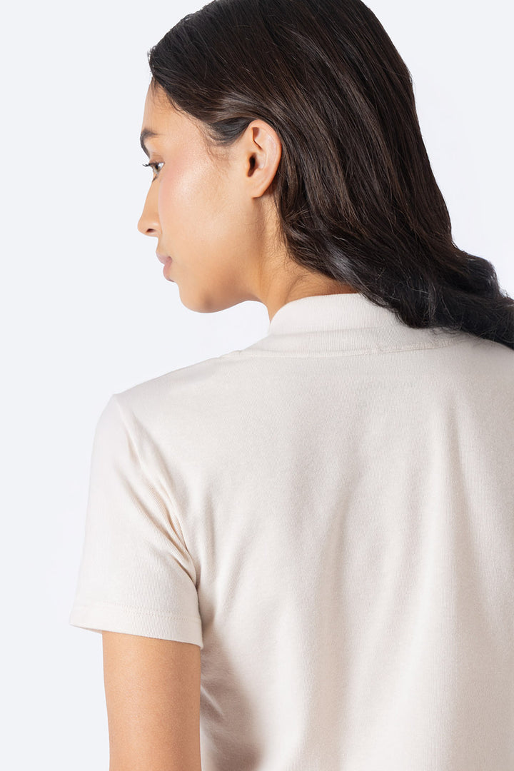 Playera café estampado floral - Hang Ten