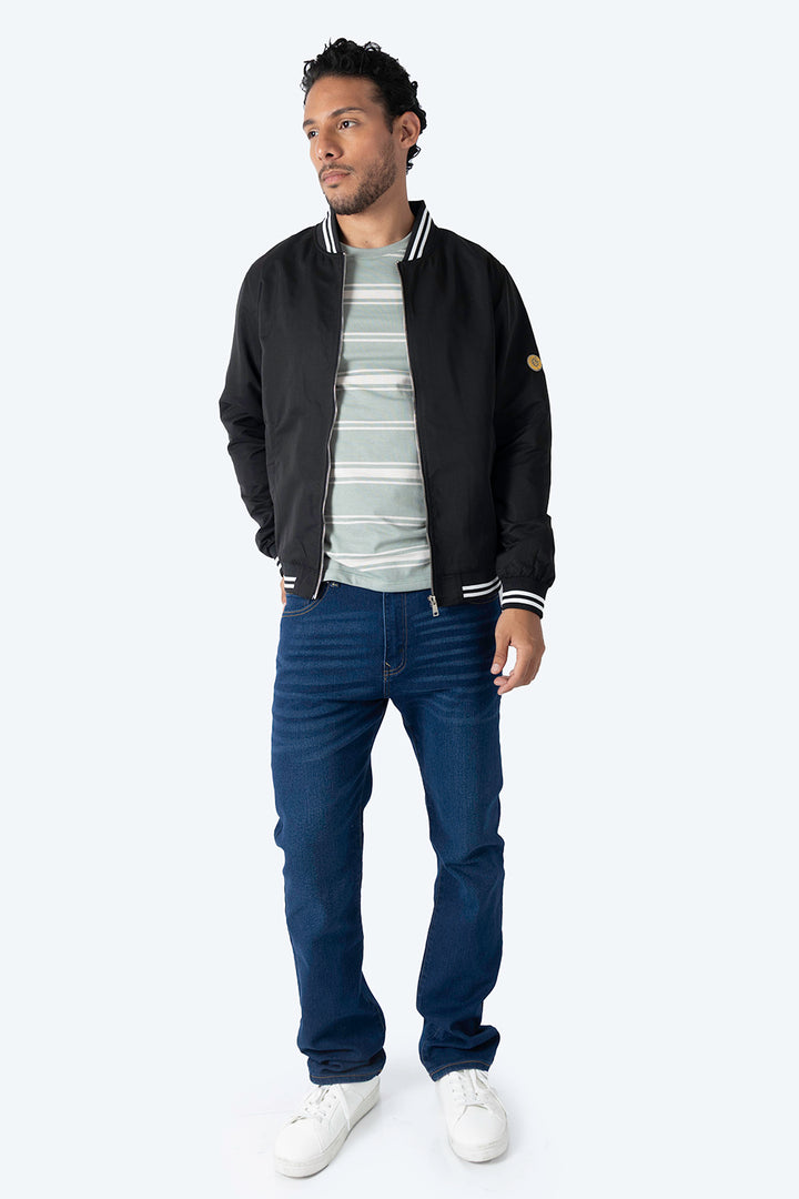 Chamarra casual negra - Hang Ten