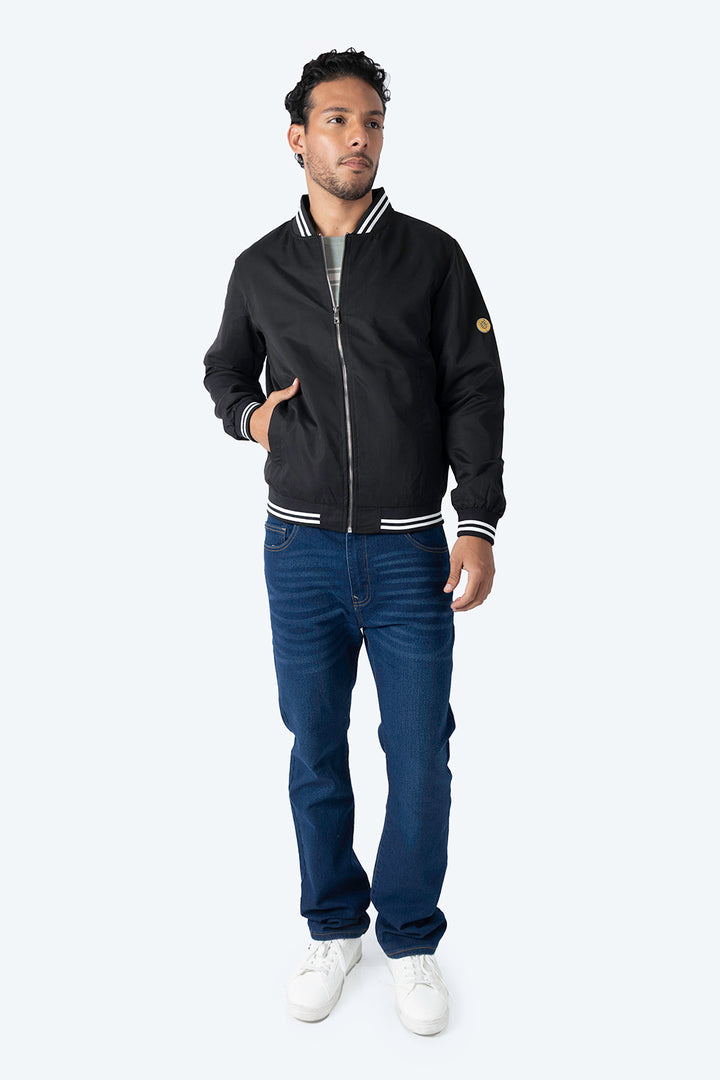 Chamarra casual negra - Hang Ten