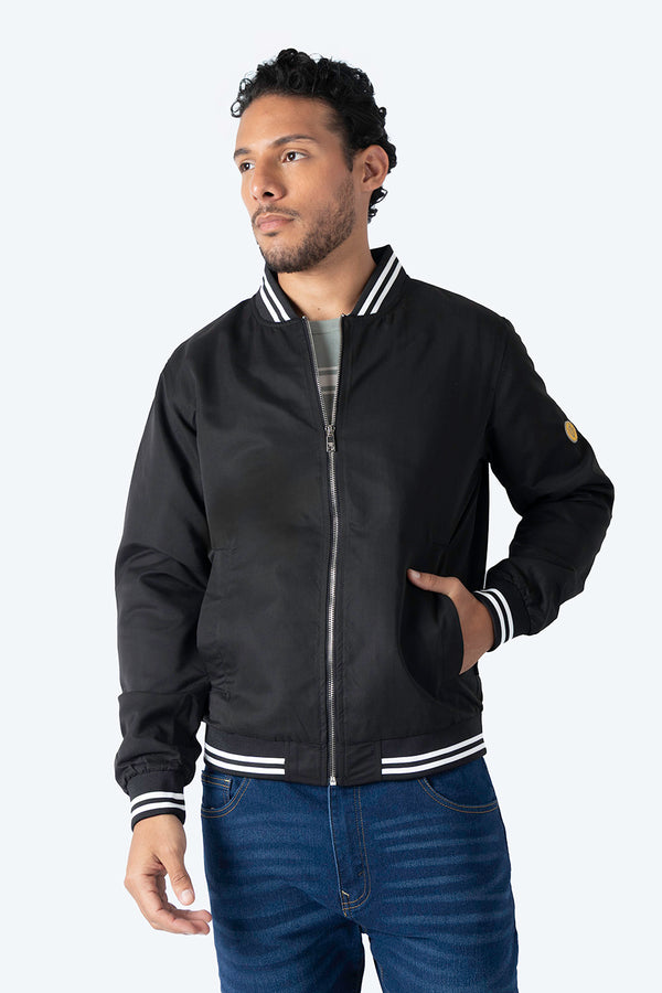 Chamarra casual negra - Hang Ten