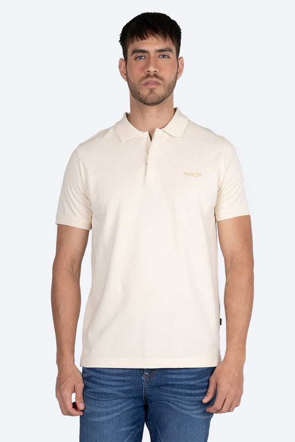 Polo piqué beige - Hang Ten