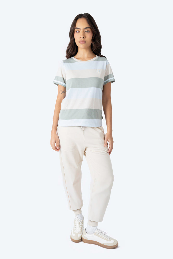 Playera de rayas azul con verde - Hang Ten