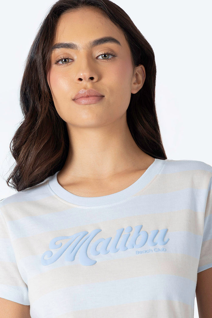 Playera azul con franjas - Hang Ten