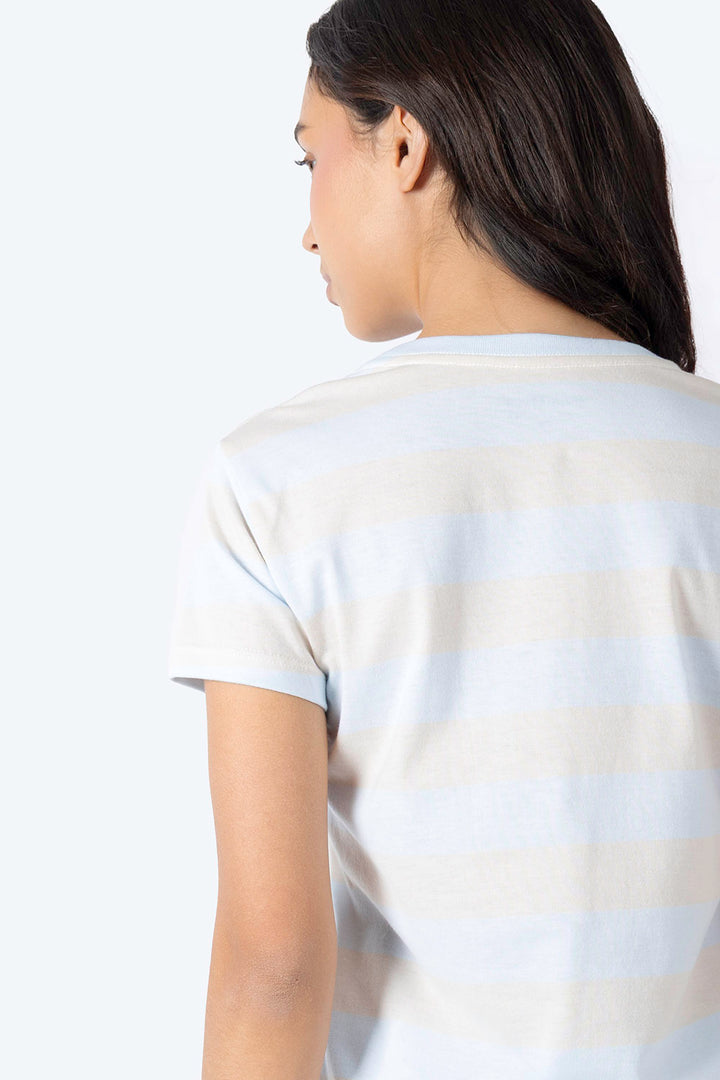 Playera azul con franjas - Hang Ten