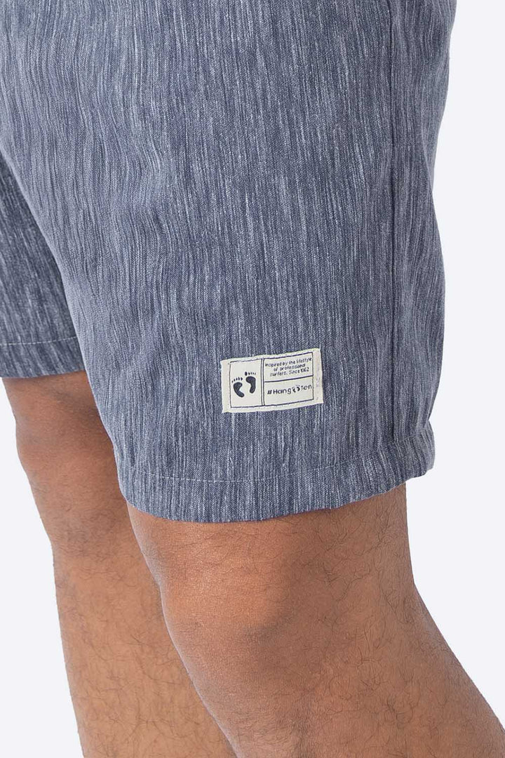 Bermuda básica azul diseño de líneas - Hang Ten