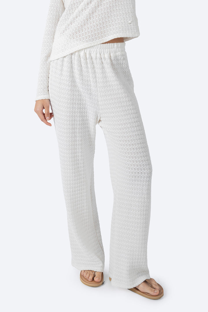 Pantalón punto de tejido blanco - Hang Ten
